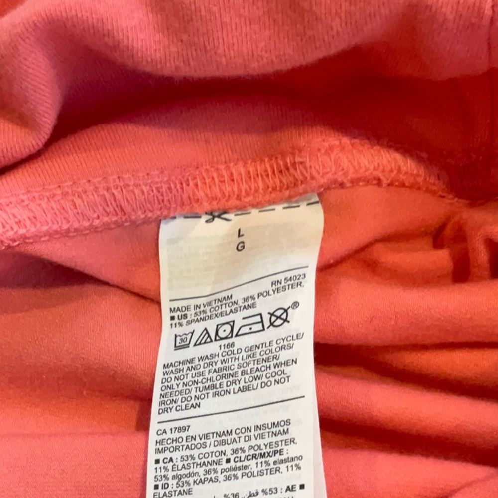 Coral High-Waisted Leggings - Picture 4 of 5